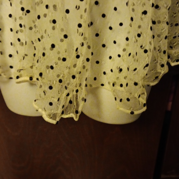 NWT VICTORIA SECRETS WHITE POLKA DOT BABY DOLL - 36B - Picture 4 of 7